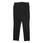 LEVI'S Womens Black Slim Skinny Denim Jeans W28 L26 Zip Cotton Blend Comfortable