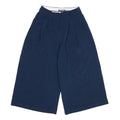 TOMMY HILFIGER Womens Navy Relaxed Wide-Leg Trousers Polyester Blend W24 L20