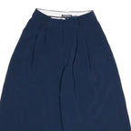 TOMMY HILFIGER Womens Navy Relaxed Wide-Leg Trousers Polyester Blend W24 L20