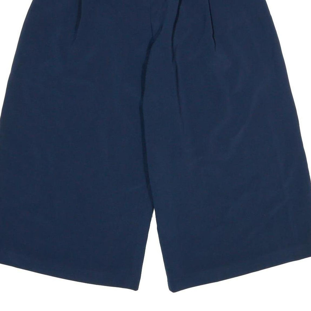 TOMMY HILFIGER Womens Navy Relaxed Wide-Leg Trousers Polyester Blend W24 L20