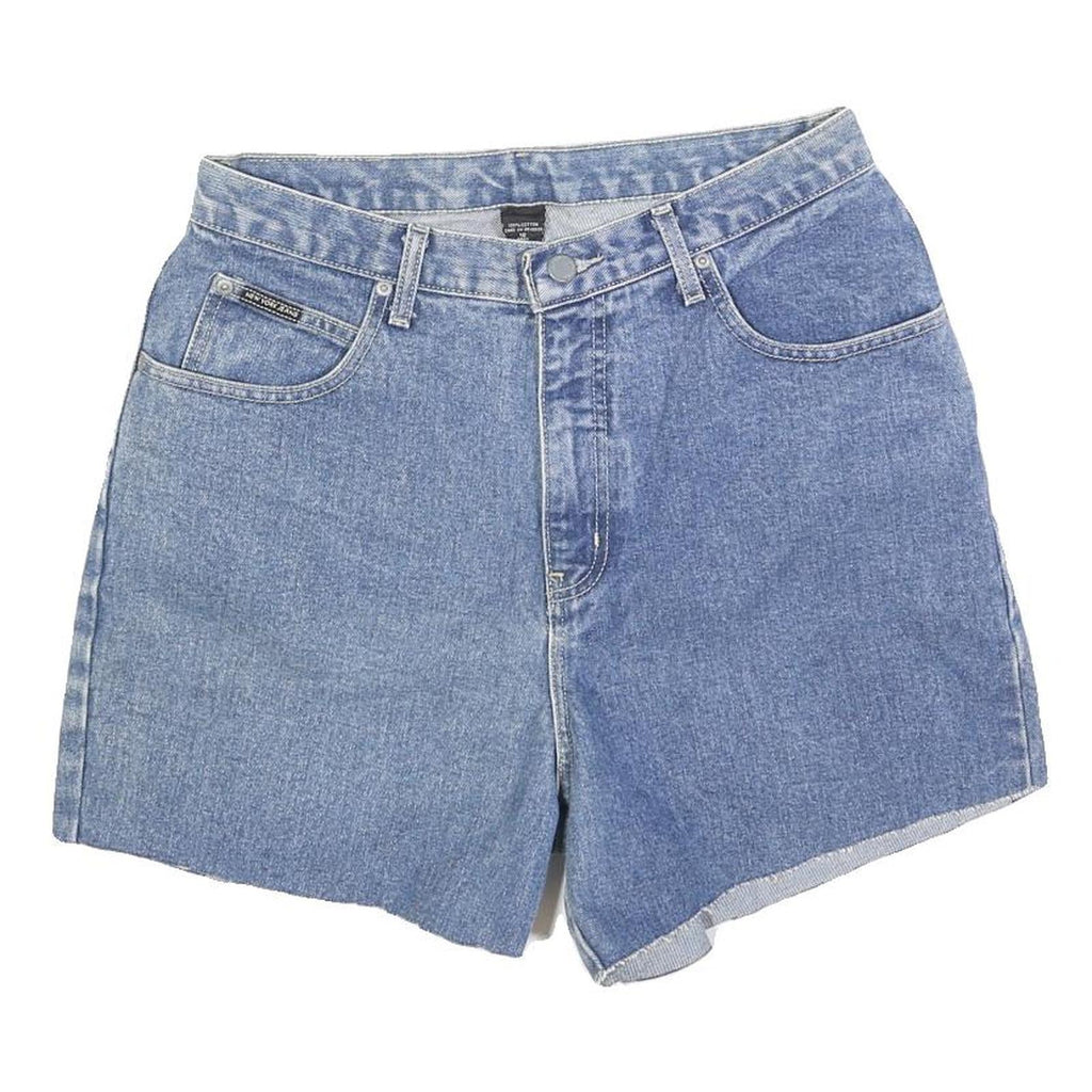NEW YORK JEANS Womens Denim Blue Casual Shorts M W30 Cotton Blend