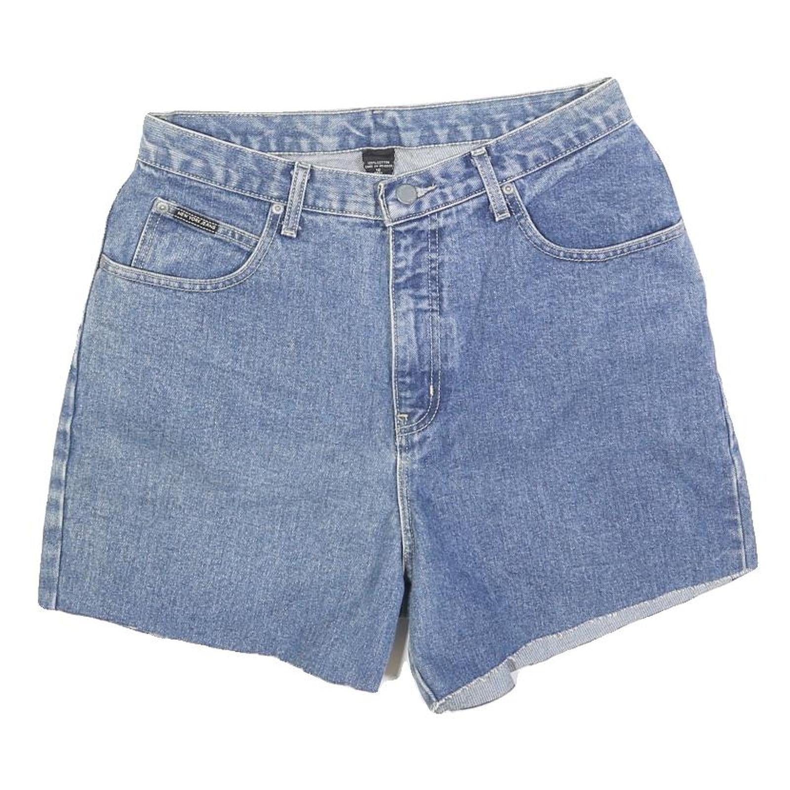 NEW YORK JEANS Womens Denim Blue Casual Shorts M W30 Cotton Blend