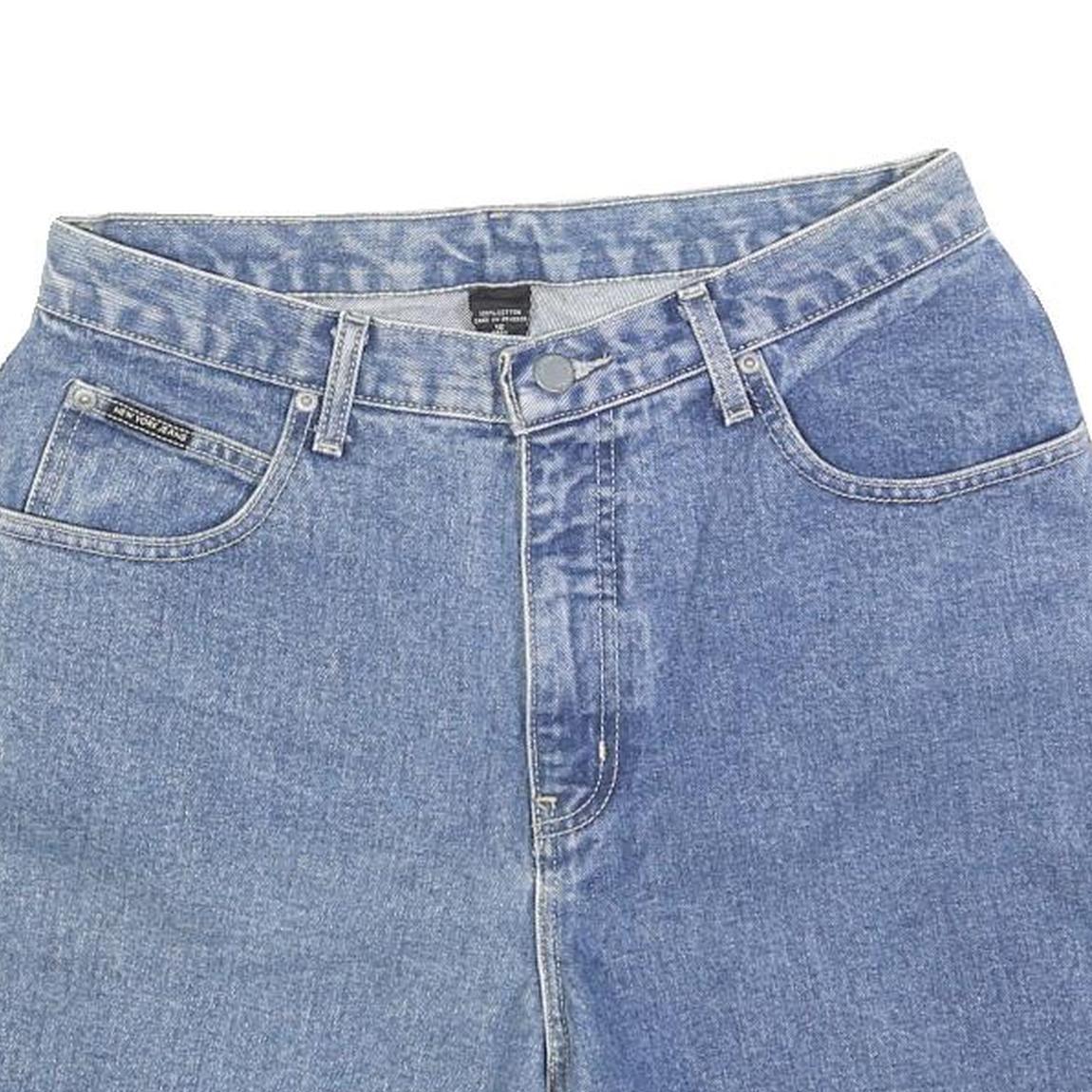 NEW YORK JEANS Womens Denim Blue Casual Shorts M W30 Cotton Blend