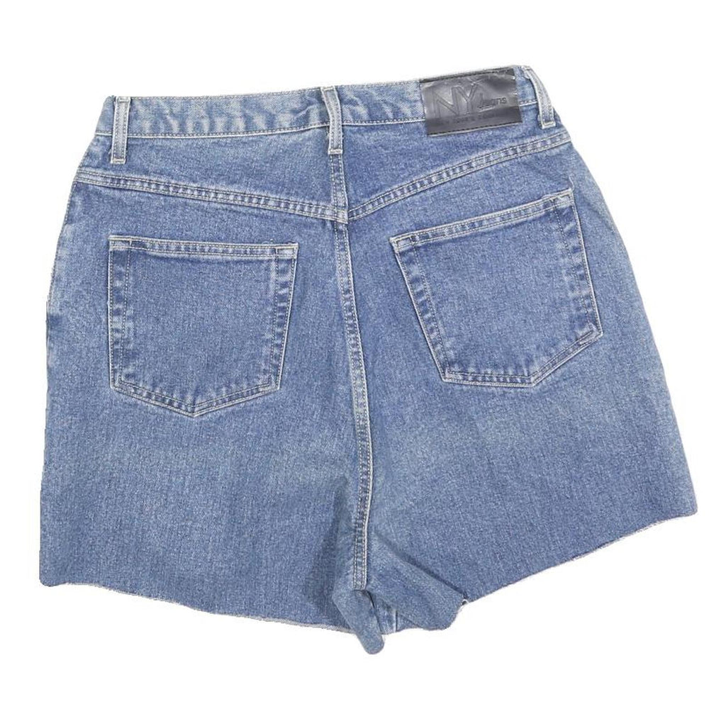 NEW YORK JEANS Womens Denim Blue Casual Shorts M W30 Cotton Blend