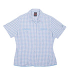 MAMMUT Womens Shirt Blue Nylon Check M