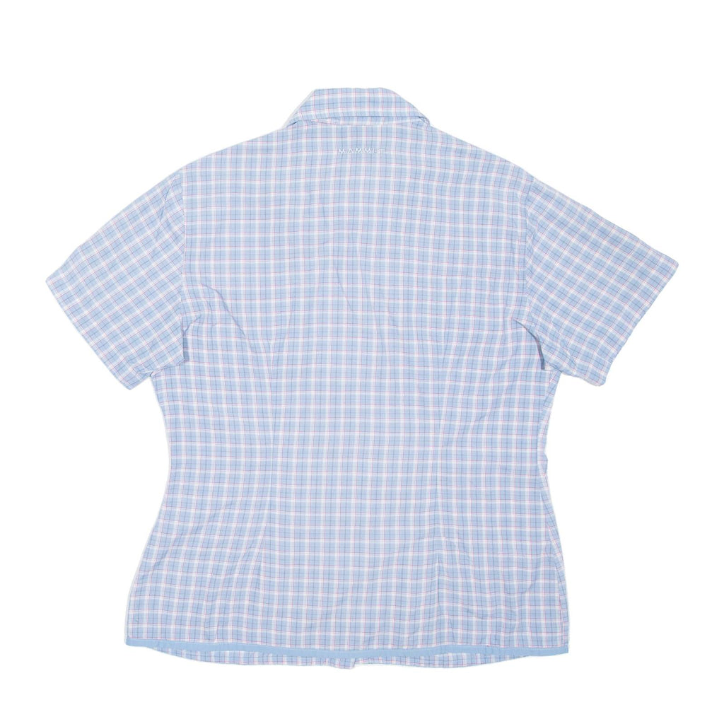 MAMMUT Womens Shirt Blue Nylon Check M