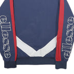 ELLESSE Womens Navy Blue Red White Logo Zip Jacket UK 8 Nylon Track Sportswear