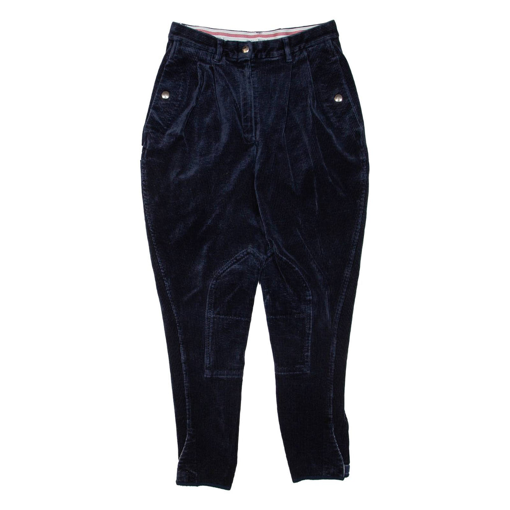 FELIX BUHLER Mens Corduroy Trousers Blue Regular Skinny W28 L26