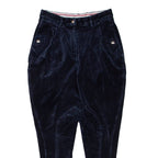 FELIX BUHLER Mens Corduroy Trousers Blue Regular Skinny W28 L26