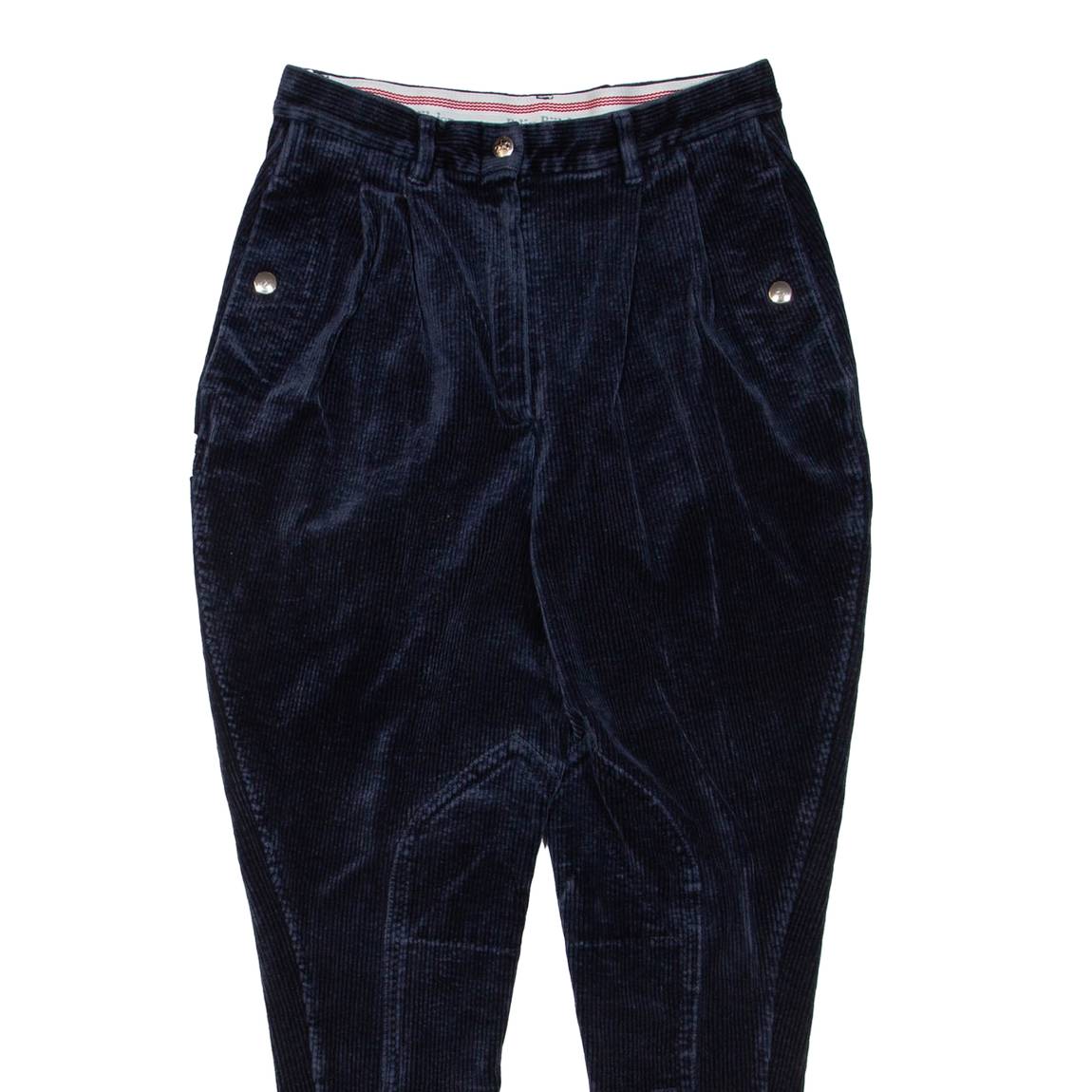 FELIX BUHLER Mens Corduroy Trousers Blue Regular Skinny W28 L26