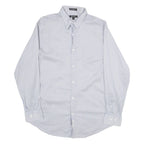 DKNY Mens Shirt Blue Striped Long Sleeve M