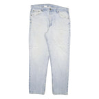 CARHARTT Mens Regular Fit Light Blue Denim Jeans W38 L32 Zip Classic Pockets