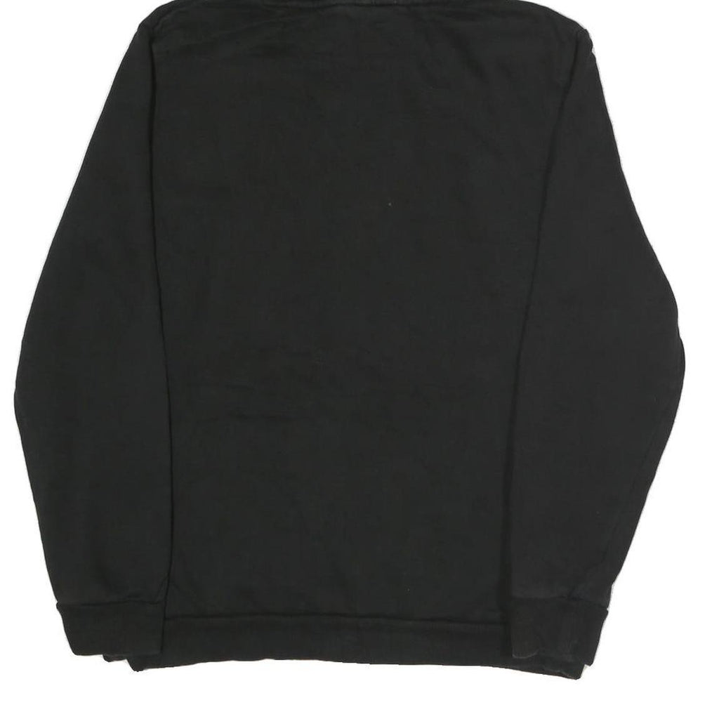 PUMA Mens Black Cotton Hoodie M Pullover Drawstring Casual Sportswear