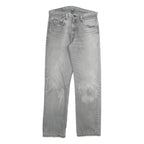 LEVI'S 505 02 Mens Jeans Grey Regular Straight Denim W30 L30 Classic Cotton