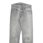 LEVI'S 505 02 Mens Jeans Grey Regular Straight Denim W30 L30 Classic Cotton