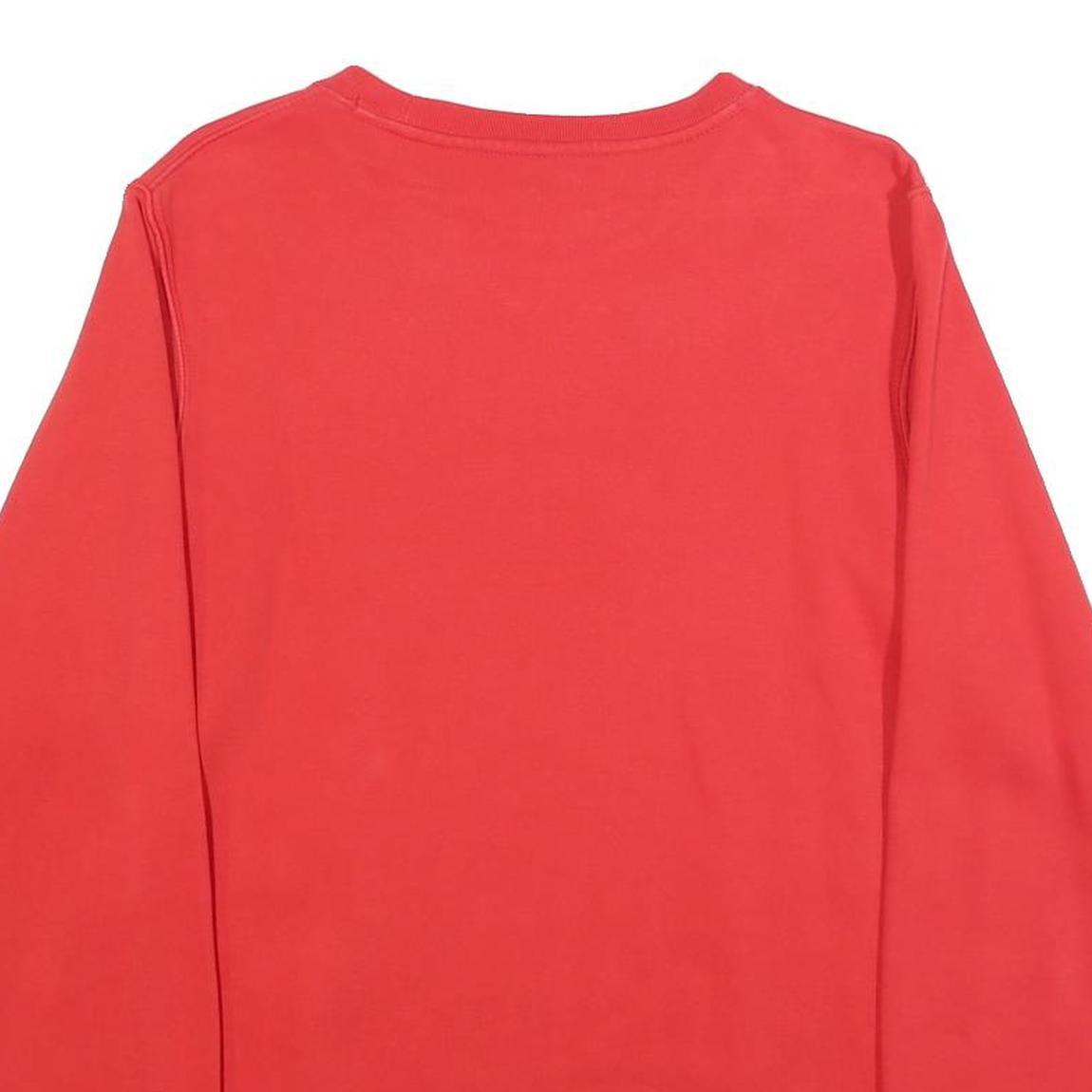 NIKE Mens Red Just Do It Cotton Blend Crew Neck S Sweatshirt Casual Pullover