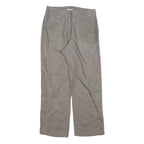 CANDA Womens Linen Beige Relaxed Straight Trousers W28 L28 Casual Comfort Summer