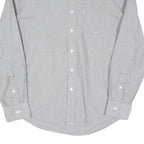 LEVI'S Mens Grey Cotton Blend Button-Down Shirt M Classic Fit Casual