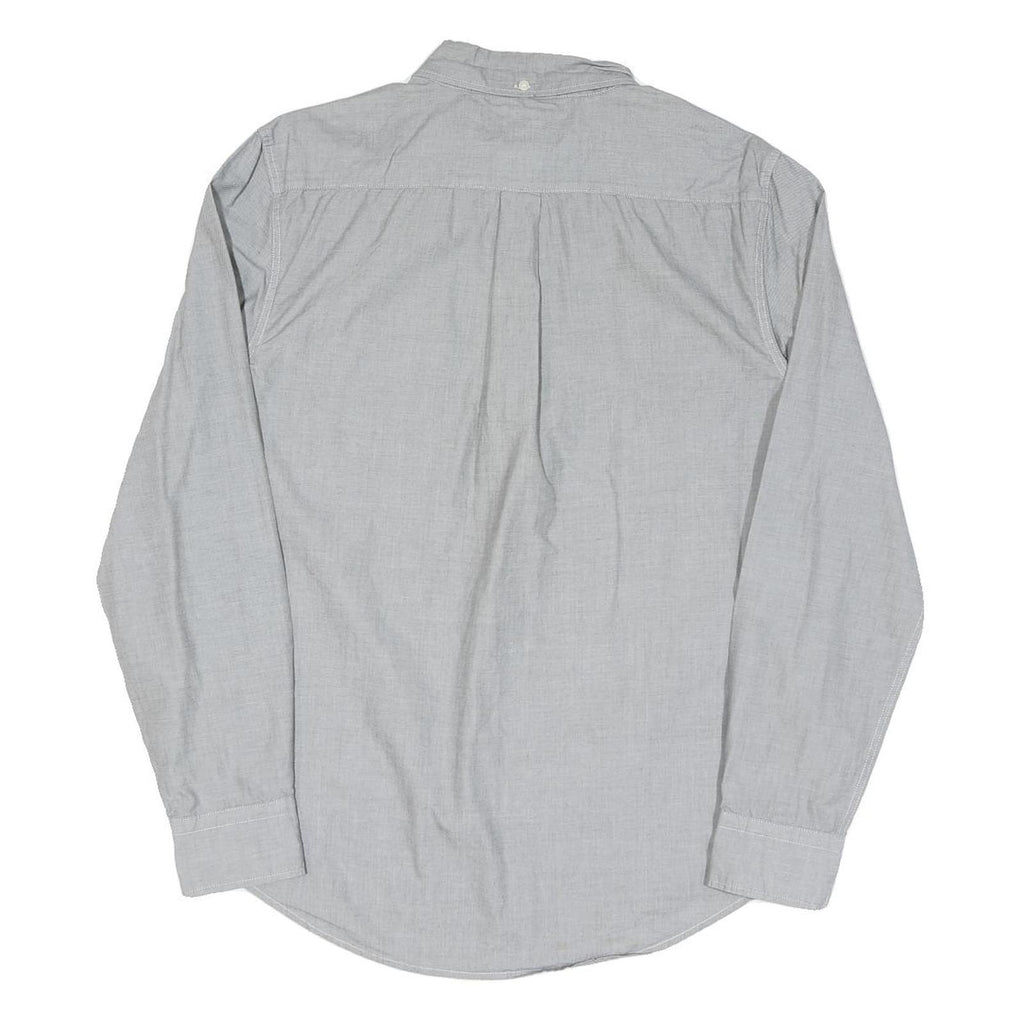 LEVI'S Mens Grey Cotton Blend Button-Down Shirt M Classic Fit Casual