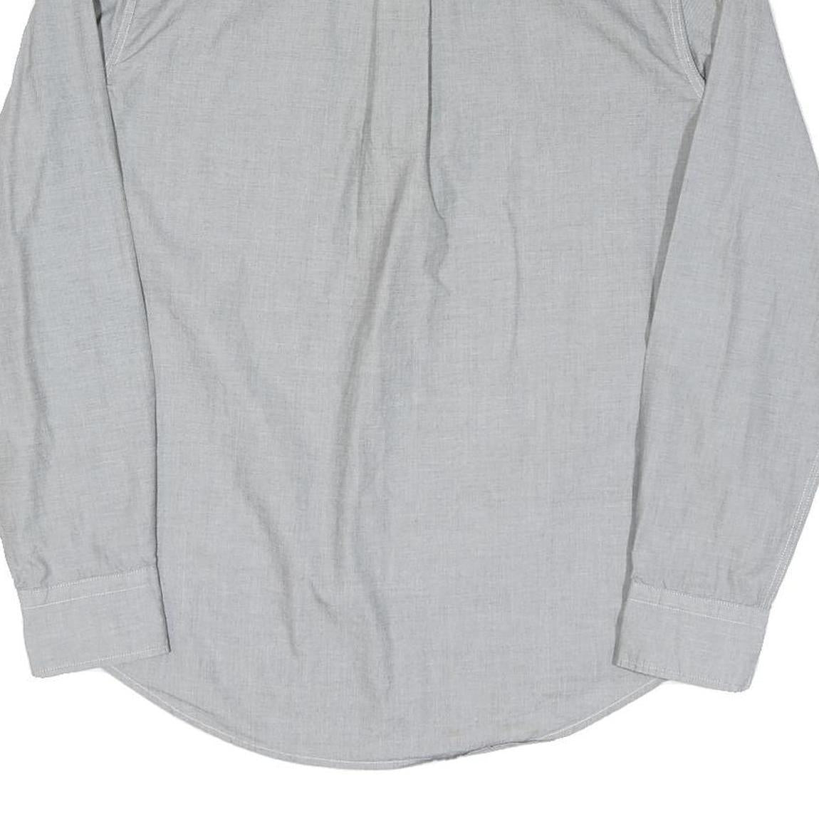 LEVI'S Mens Grey Cotton Blend Button-Down Shirt M Classic Fit Casual