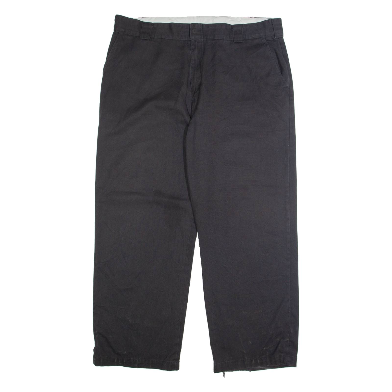 DICKIES Chino Mens Trousers Black Regular Straight W40 L30