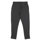 AMISU Womens Synthetic Black Slim Straight Trousers W28 L27 Pinstripe