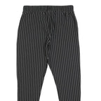 AMISU Womens Synthetic Black Slim Straight Trousers W28 L27 Pinstripe