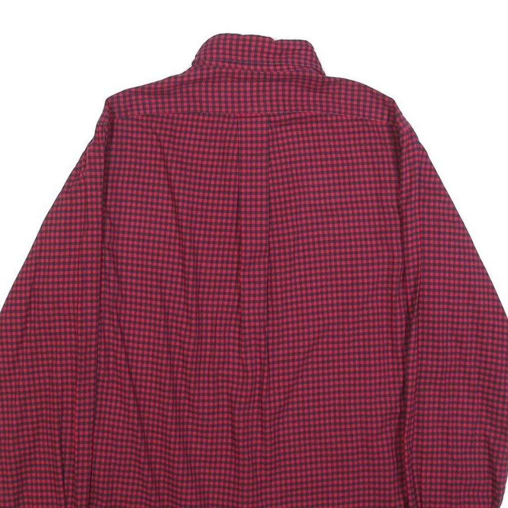 RALPH LAUREN Mens Red & Black Check Shirt XS Button-Down Cotton Long Sleeve