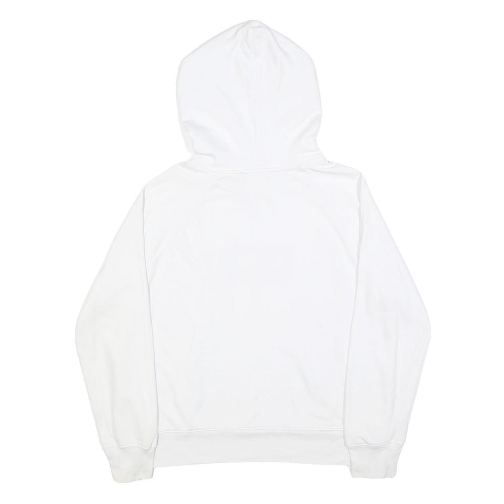 LEVI'S Womens White Hoodie L Cotton Blend Classic Logo Pullover Casual