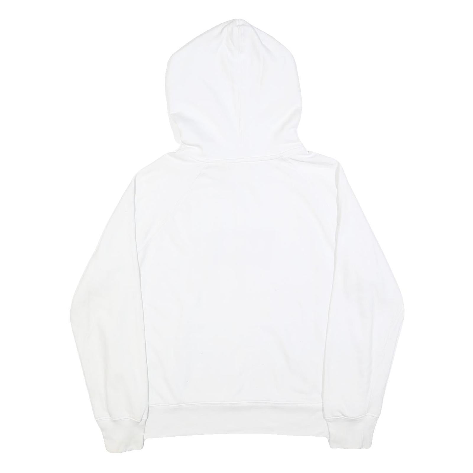 LEVI'S Womens White Hoodie L Cotton Blend Classic Logo Pullover Casual