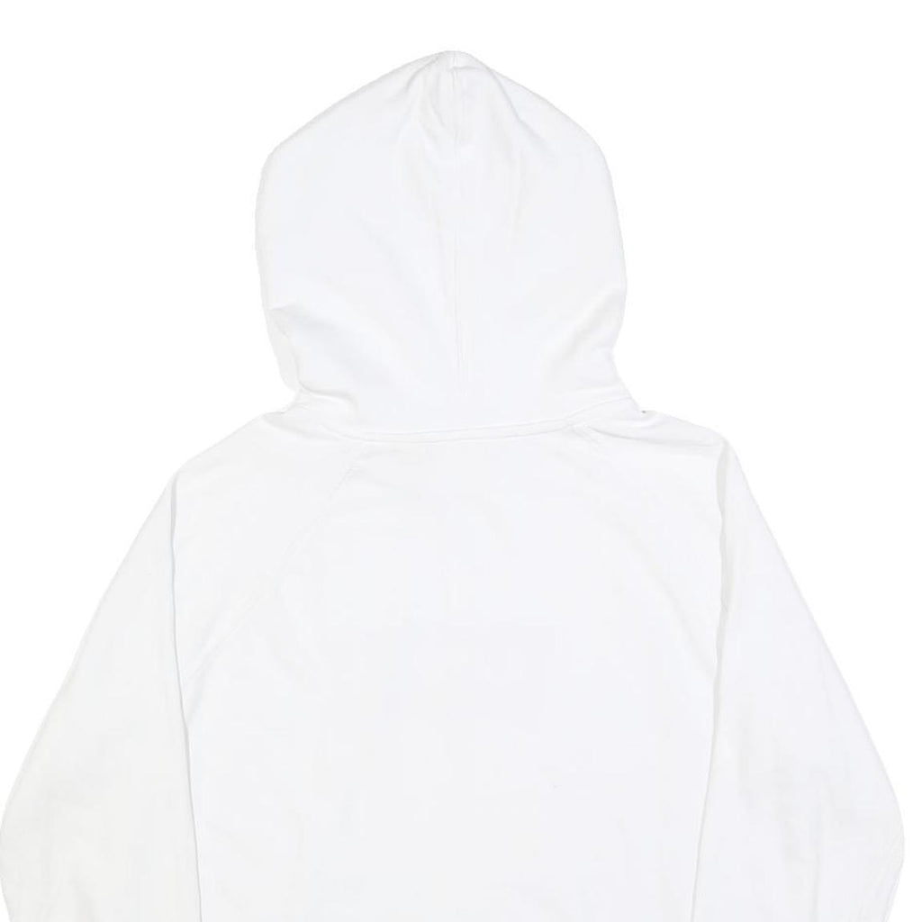 LEVI'S Womens White Hoodie L Cotton Blend Classic Logo Pullover Casual