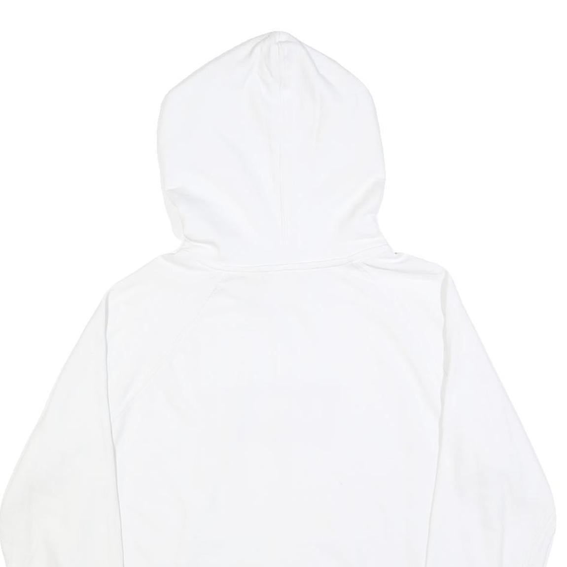 LEVI'S Womens White Hoodie L Cotton Blend Classic Logo Pullover Casual