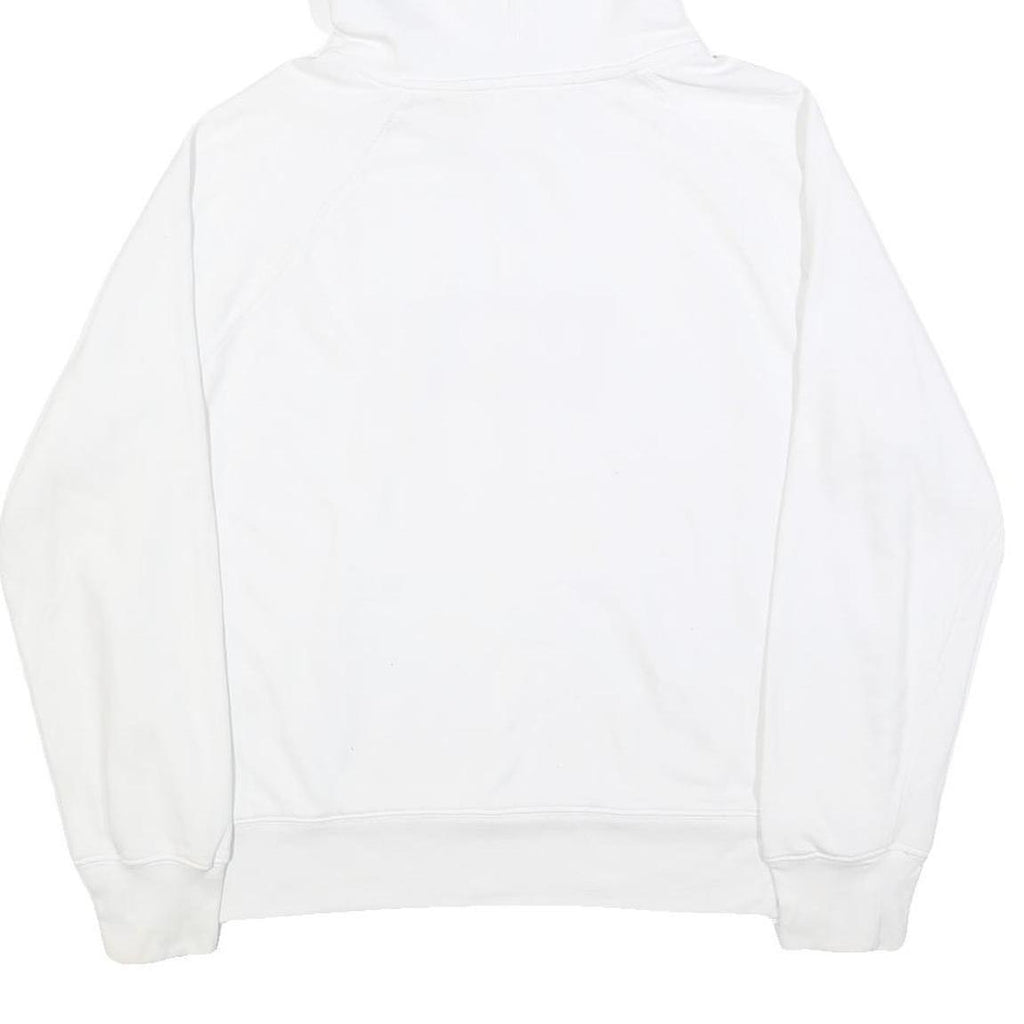 LEVI'S Womens White Hoodie L Cotton Blend Classic Logo Pullover Casual