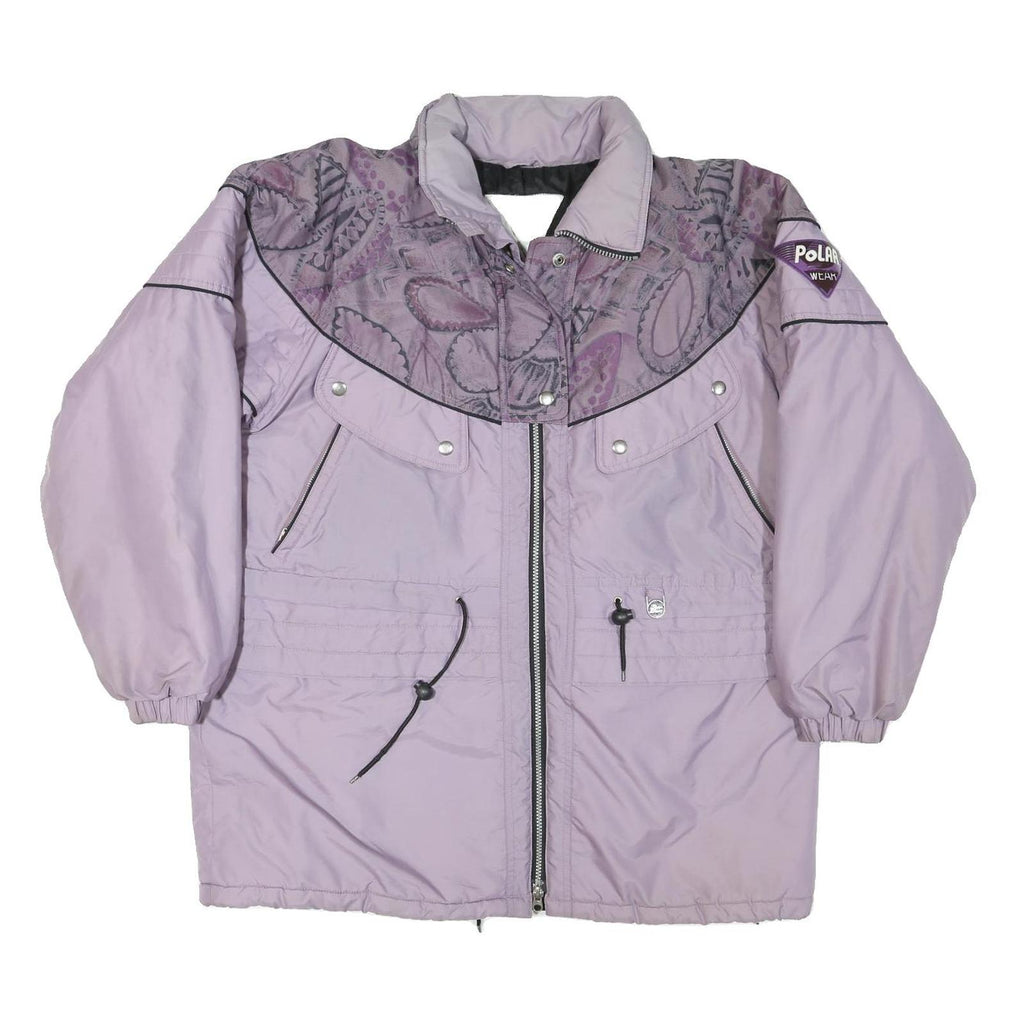 POLAR WEAR Womens Purple & Lilac Lightweight Jacket L Polyester Printed Detail
