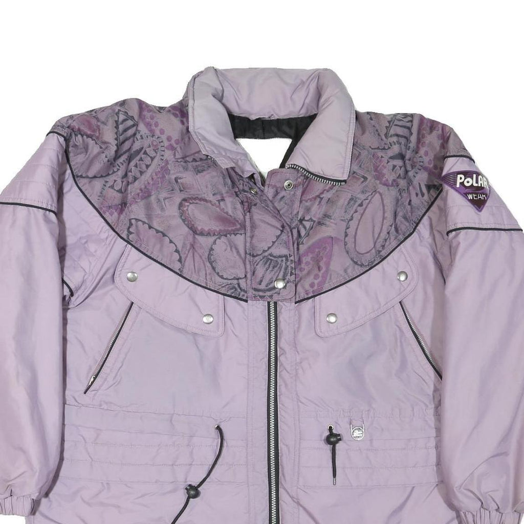 POLAR WEAR Womens Purple & Lilac Lightweight Jacket L Polyester Printed Detail