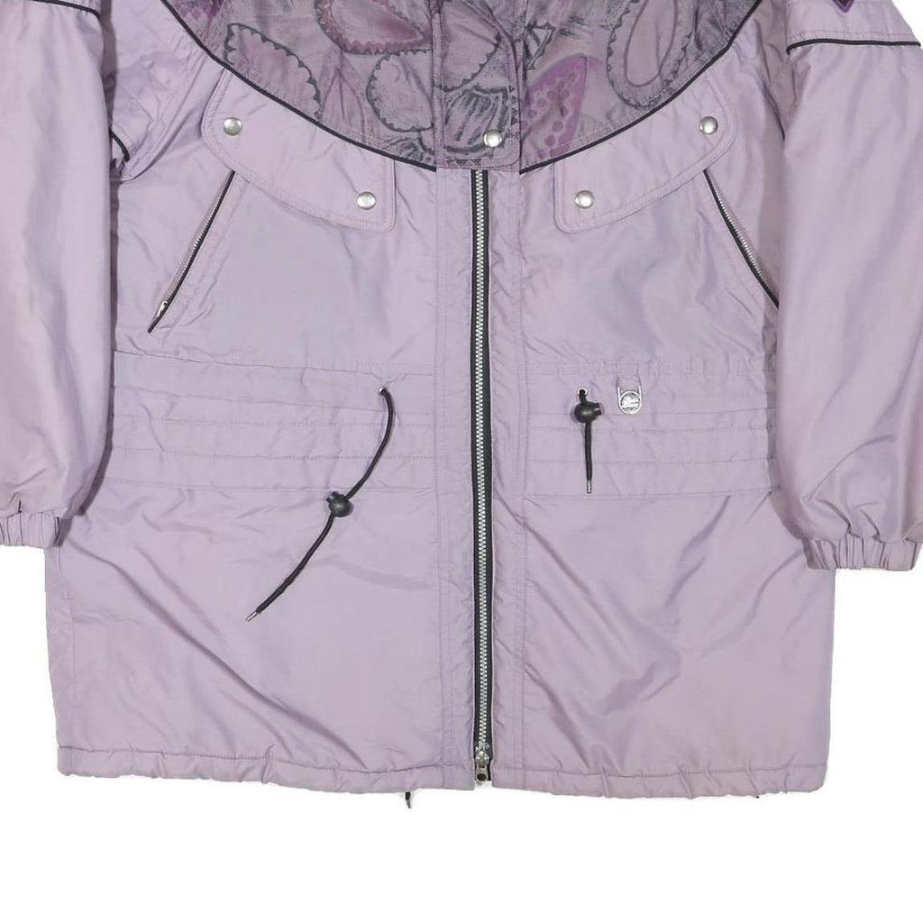 POLAR WEAR Womens Purple & Lilac Lightweight Jacket L Polyester Printed Detail