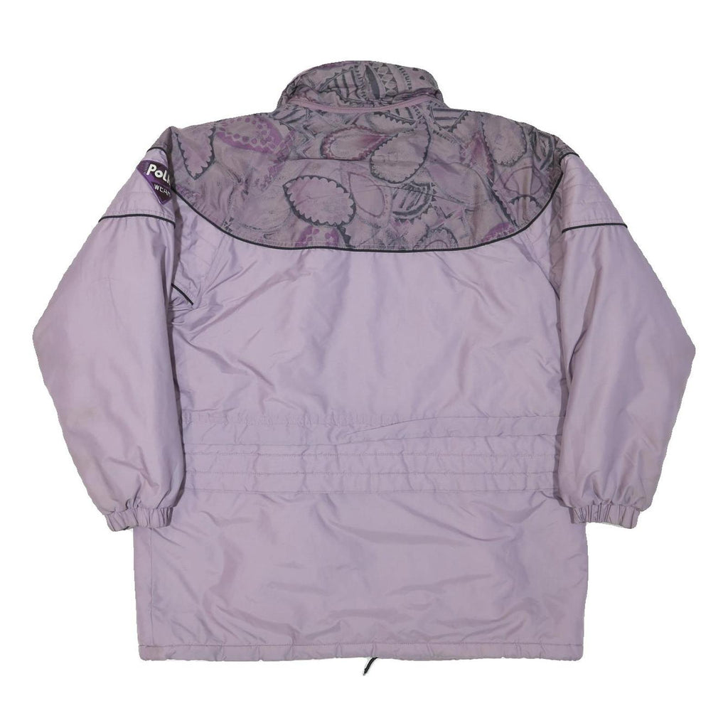 POLAR WEAR Womens Purple & Lilac Lightweight Jacket L Polyester Printed Detail