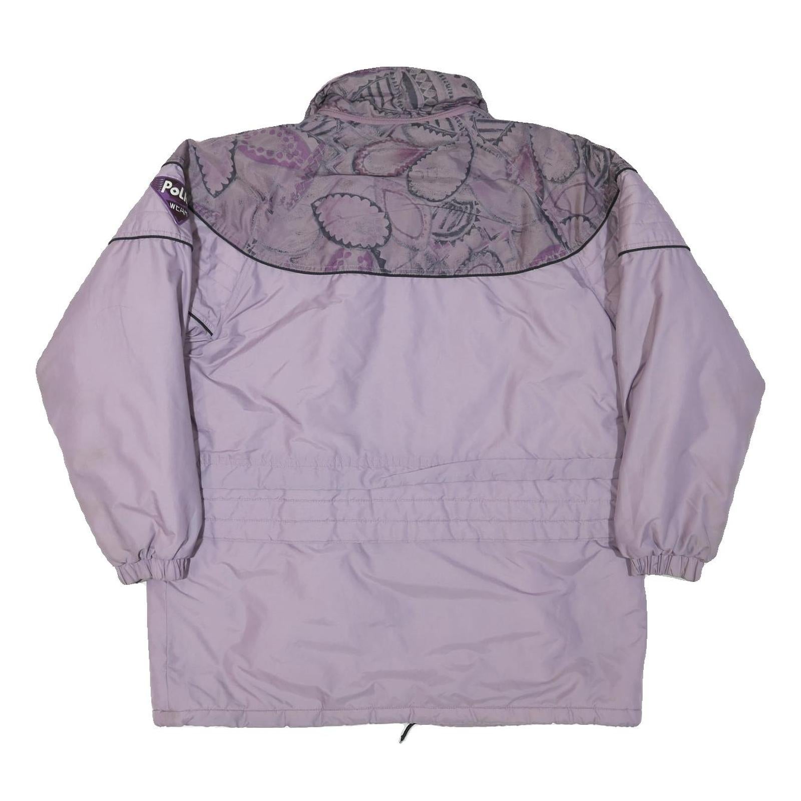 POLAR WEAR Womens Purple & Lilac Lightweight Jacket L Polyester Printed Detail