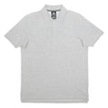 ADIDAS Mens Grey Short Sleeve Plain Polo Shirt L Cotton Blend Casual Comfort