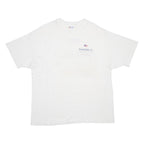 HANES Womens White America3 Graphic T-Shirt XL Short Sleeve Crew Neck Vintage