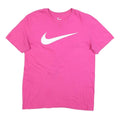 NIKE Mens Pink Crew Neck Short Sleeve T-Shirt M Cotton Blend Casual Sportswear