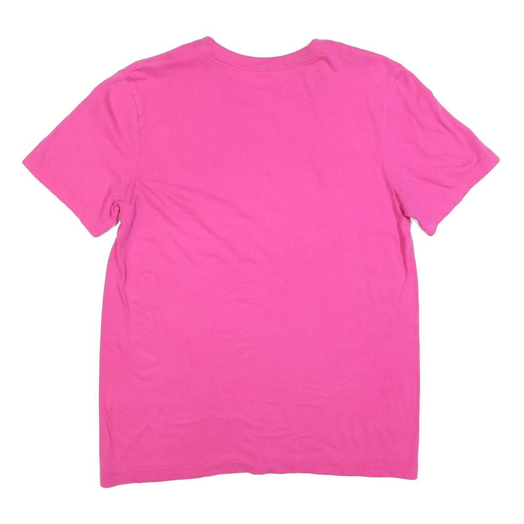 NIKE Mens Pink Crew Neck Short Sleeve T-Shirt M Cotton Blend Casual Sportswear