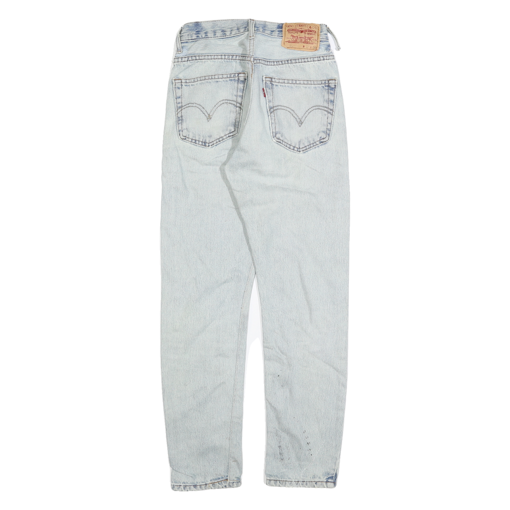 LEVI'S Womens Jeans Blue Regular Straight Denim Light W26 L27 Classic Cotton Zip