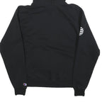 CHAMPION Mens Black Hoodie M Cotton Blend Pullover Serve Customers First Graphic