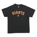 MLB Mens Black Giants Graphic T-Shirt L Short Sleeve Crew Neck Baseball