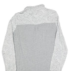 EMPORIO ARMANI Womens White & Grey Patterned Day Cotton Blend Shirt Dress M