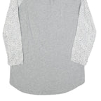 EMPORIO ARMANI Womens White & Grey Patterned Day Cotton Blend Shirt Dress M