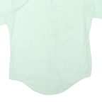 LORD&LORD Mens Light Green Shirt M Polyester Blend Short Sleeve Casual