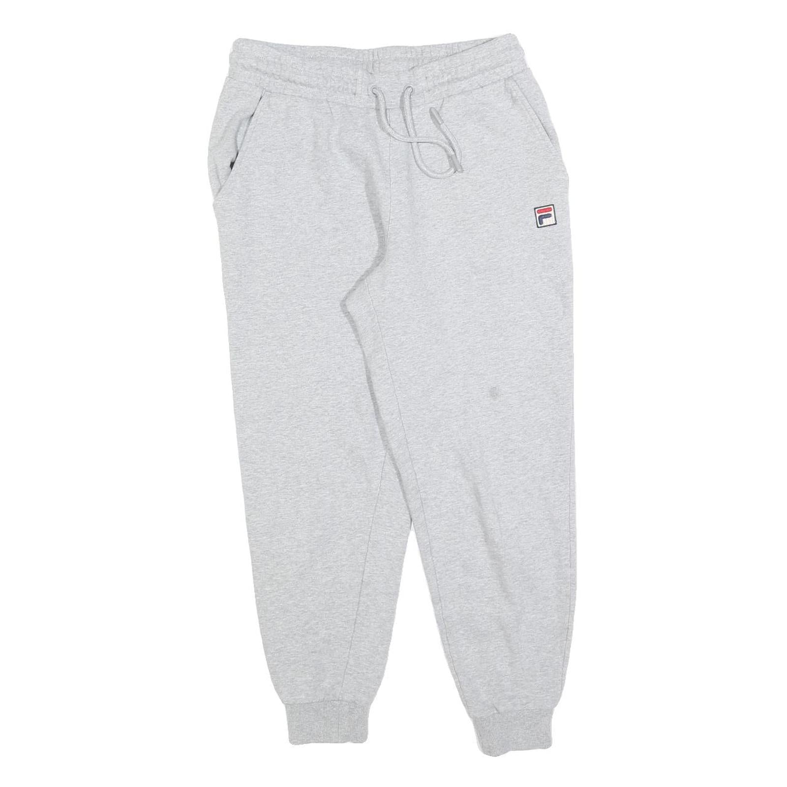 FILA Womens Joggers Grey Slim Tapered S W26 L25 Cotton Blend Comfort Casual