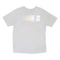 UNDER ARMOUR Mens White & Beige Logo Graphic T-Shirt L Short Sleeve Crew Neck